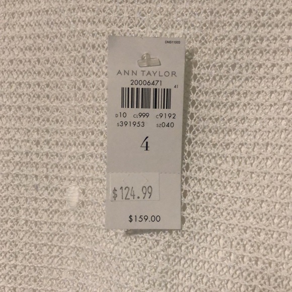 White laced Ann Taylor dress. - Picture 3 of 5